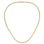 Leslie's 10K Polished Flat Oval Link Necklace - Image 2