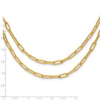 Leslie's 10k Polished Double-layer Link Necklace - Image 4