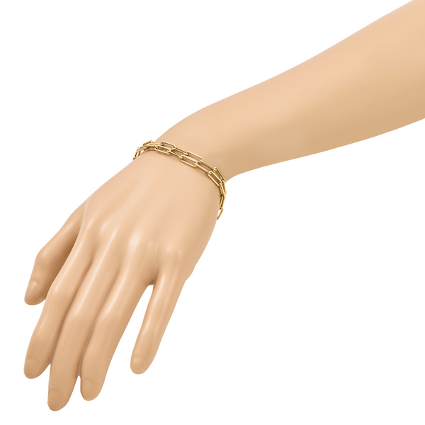 Leslie's 10k Polished Double-layer Link Bracelet - Image 5