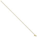 Leslie's 10K Polished Fancy Link Anklet - Image 2