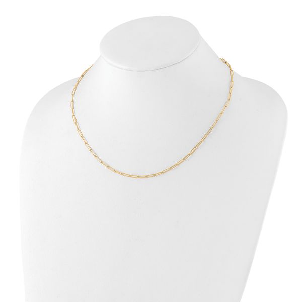 Leslie's 10K Polished Fancy Link Necklace - Image 2