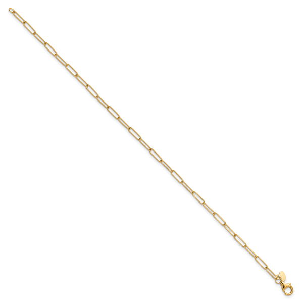 Leslie's 10K Polished Fancy Link Bracelet - Image 2