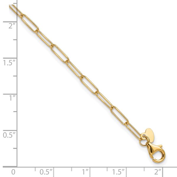 Leslie's 10K Polished Fancy Link Bracelet - Image 4