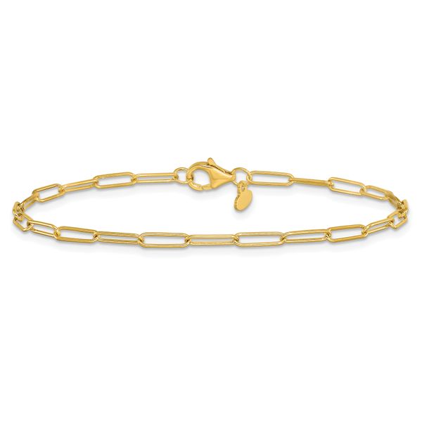 Leslie's 10K Polished Fancy Link Bracelet - Image 3
