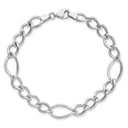 Leslie's 10K White Gold Polished Link Bracelet - Image 5