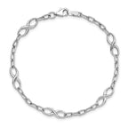 Leslie's 10K White Gold Polished Link Bracelet - Image 5