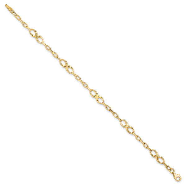 Leslie's 10K Polished Link Bracelet - Image 2