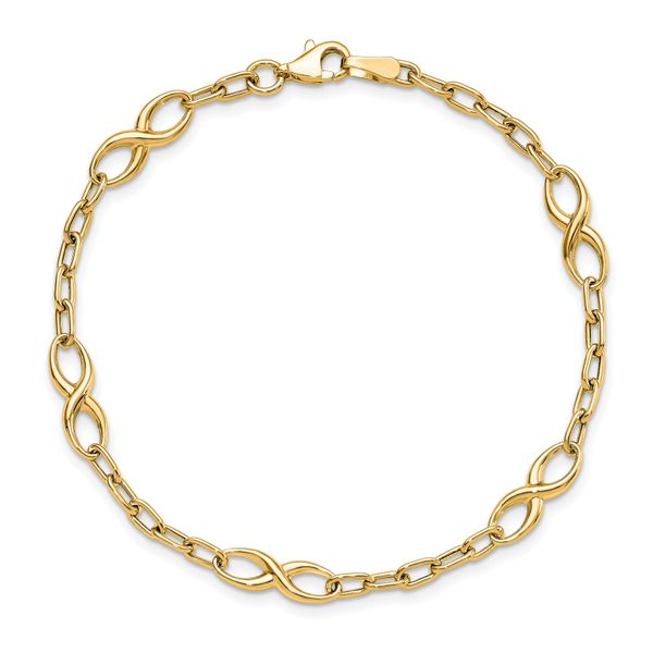 Leslie's 10K Polished Link Bracelet - Image 4