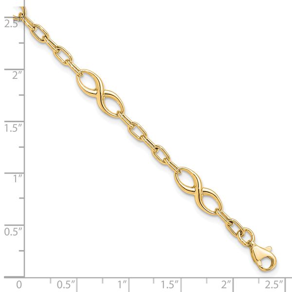 Leslie's 10K Polished Link Bracelet - Image 5