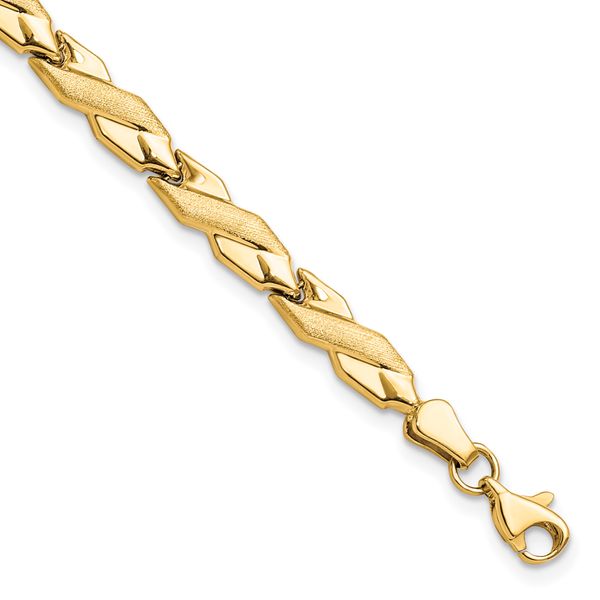 Leslie's 10K Polished and Brushed Bracelet