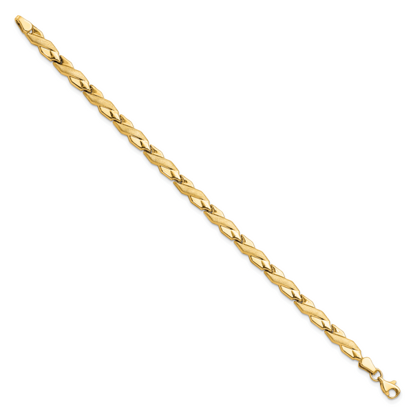 Leslie's 10K Polished and Brushed Bracelet - Image 2