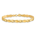 Leslie's 10K Polished and Brushed Bracelet - Image 3