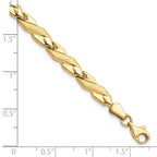 Leslie's 10K Polished and Brushed Bracelet - Image 4