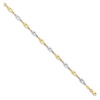 Leslie's 10K Two-tone Polished Bracelet - Image 2