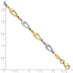 Leslie's 10K Two-tone Polished Bracelet - Image 4