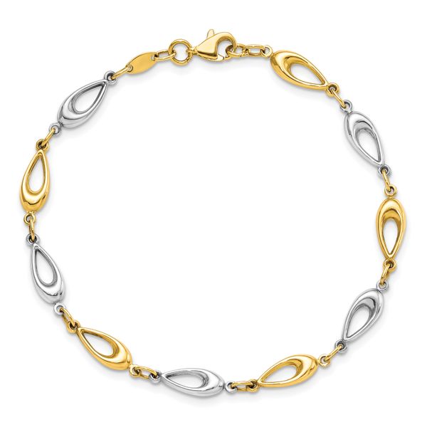 Leslie's 10K Two-tone Polished Bracelet - Image 5