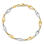 Leslie's 10K Two-tone Polished Bracelet - Image 5