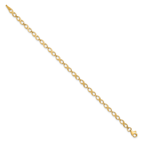 Leslie's 10K Polished and D/C Bracelet - Image 2