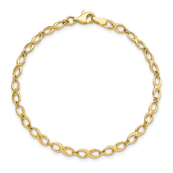 Leslie's 10K Polished and D/C Bracelet - Image 4