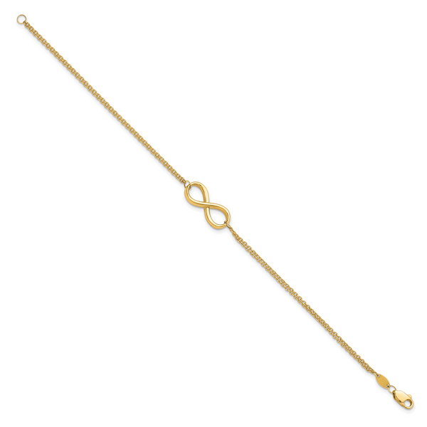 Leslie's 10K Polished Infinity Bracelet - Image 2