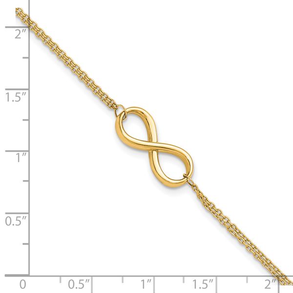 Leslie's 10K Polished Infinity Bracelet - Image 4