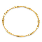 Leslie's 10K Polished Hinged Bangle - Image 2