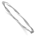 Leslie's 10K White Gold Polished Hinged Bangle