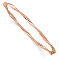 Leslie's 10K Rose Gold Polished Hinged Bangle