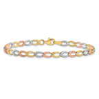 Leslie's 10K Tri-Color D/C Bracelet - Image 3