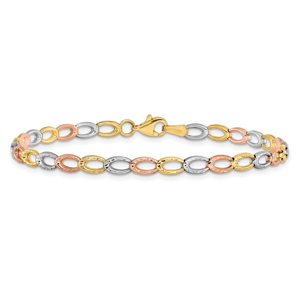 Leslie's 10K Tri-Color D/C Bracelet - Image 3