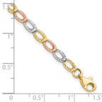 Leslie's 10K Tri-Color D/C Bracelet - Image 4