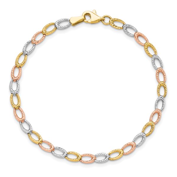 Leslie's 10K Tri-Color D/C Bracelet - Image 5