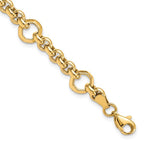 Leslie's 10K Polished D/C Fancy Link Bracelet