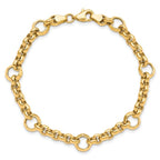 Leslie's 10K Polished D/C Fancy Link Bracelet - Image 5