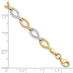 Leslie's 10K Two-tone Polished D/C Bracelet - Image 4