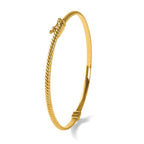 Leslie's 10K Polished Textured Bangle - Image 5