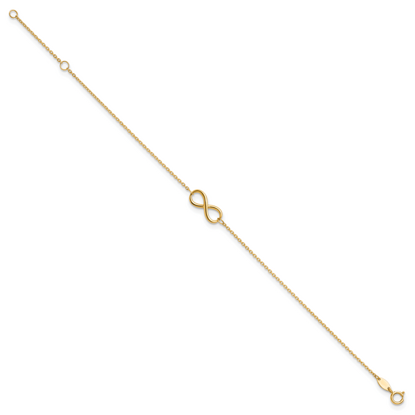 Leslie's 10K Polished Infinity with 1in ext. Bracelet - Image 2