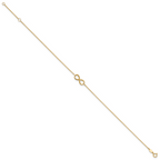 Leslie's 10K Polished Infinity with 1in ext. Anklet - Image 2