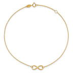 Leslie's 10K Polished Infinity with 1in ext. Anklet - Image 5