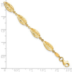 Leslie's 10K Polished Leaf Bracelet - Image 4