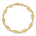 Leslie's 10K Polished Leaf Bracelet - Image 5