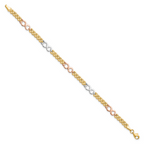 Leslie's 10K Tri-color Reversible Infinity Bracelet - Image 2