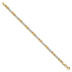 Leslie's 10K w/Rhodium D/C Infinity and Heart Bracelet - Image 2