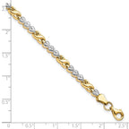 Leslie's 10K w/Rhodium D/C Infinity and Heart Bracelet - Image 4