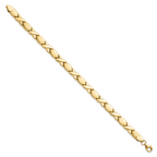 Leslie's 10KPolished and Brushed X/O Fancy Bracelet - Image 2