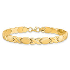 Leslie's 10KPolished and Brushed X/O Fancy Bracelet - Image 3