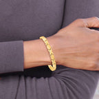 Leslie's 10KPolished and Brushed X/O Fancy Bracelet - Image 5