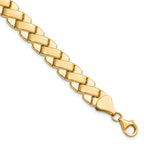 Leslie's 10K Polished and Brushed Fancy Bracelet