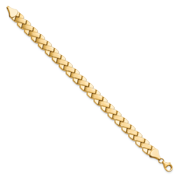 Leslie's 10K Polished and Brushed Fancy Bracelet - Image 2