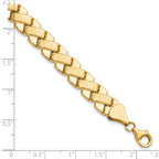 Leslie's 10K Polished and Brushed Fancy Bracelet - Image 4